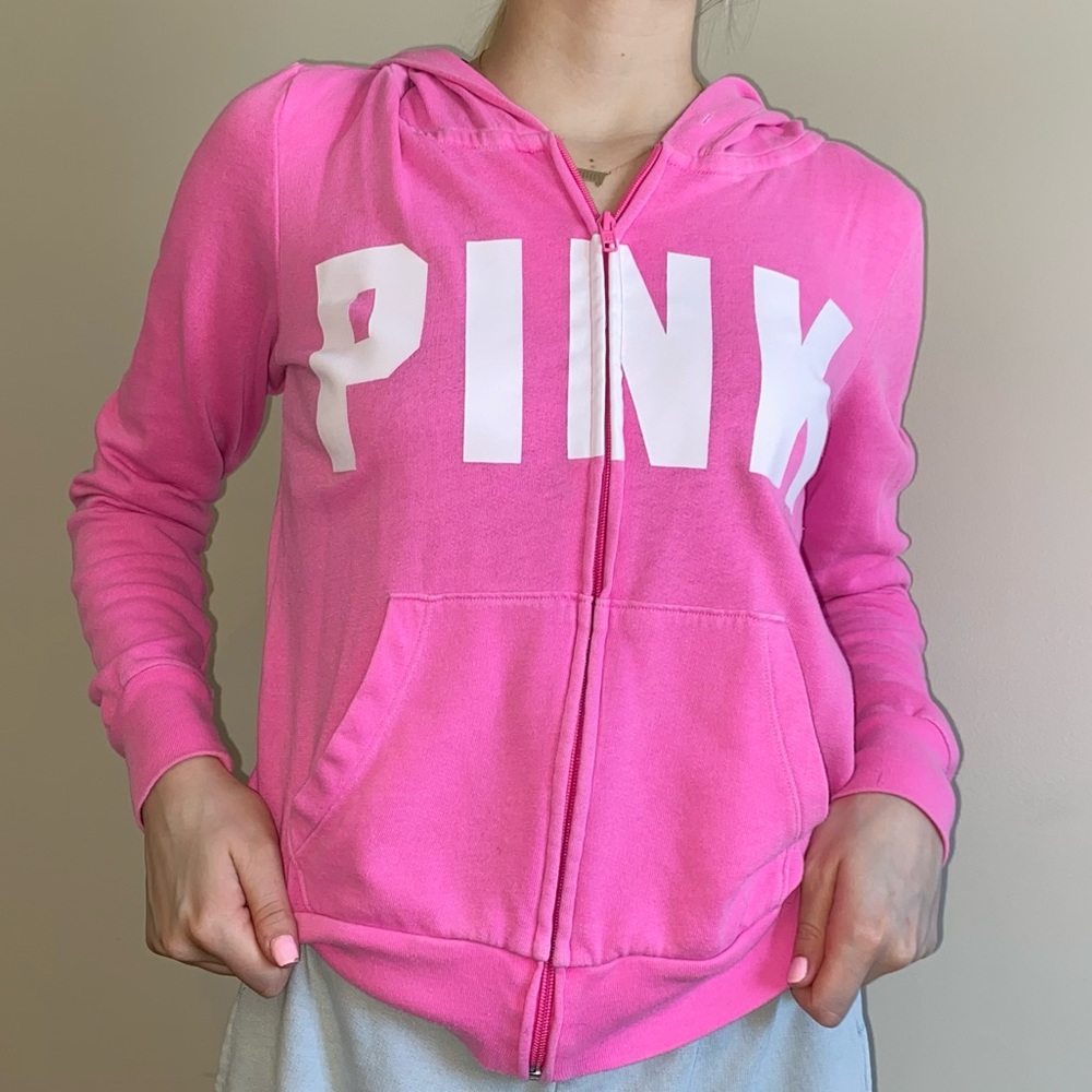 PINK VS zip up